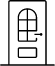 Iron door icon