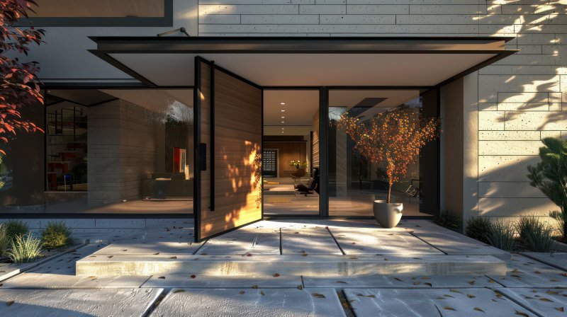 a home’s pivot door